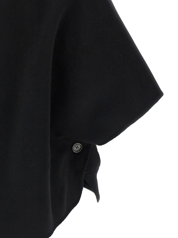 Max Mara Leticia Capes - Black | 94687b028f6e5907f795f5fafadc29c4e3285bd9