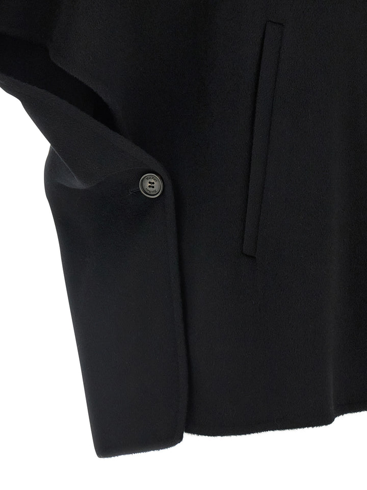 Max Mara Derrik Capes - Black | 306490dfe1d861673d4f42c6efba3079647c9442