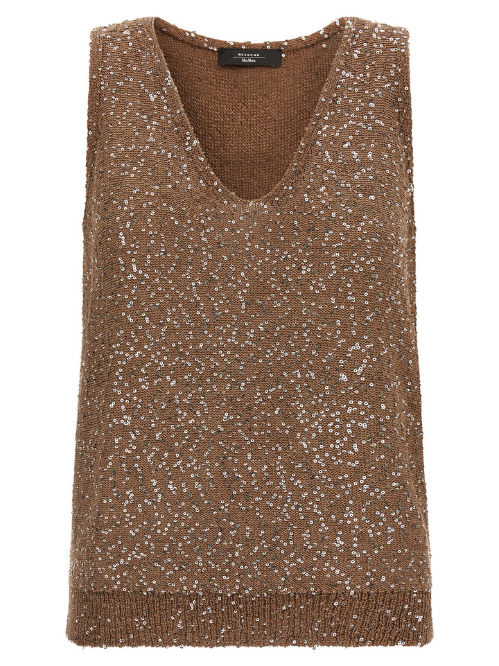 Weekend Max Mara Acaici Tops - Brown | 4b66f0fdd6cb8a8221e48fbc218cb9c7fcc92068