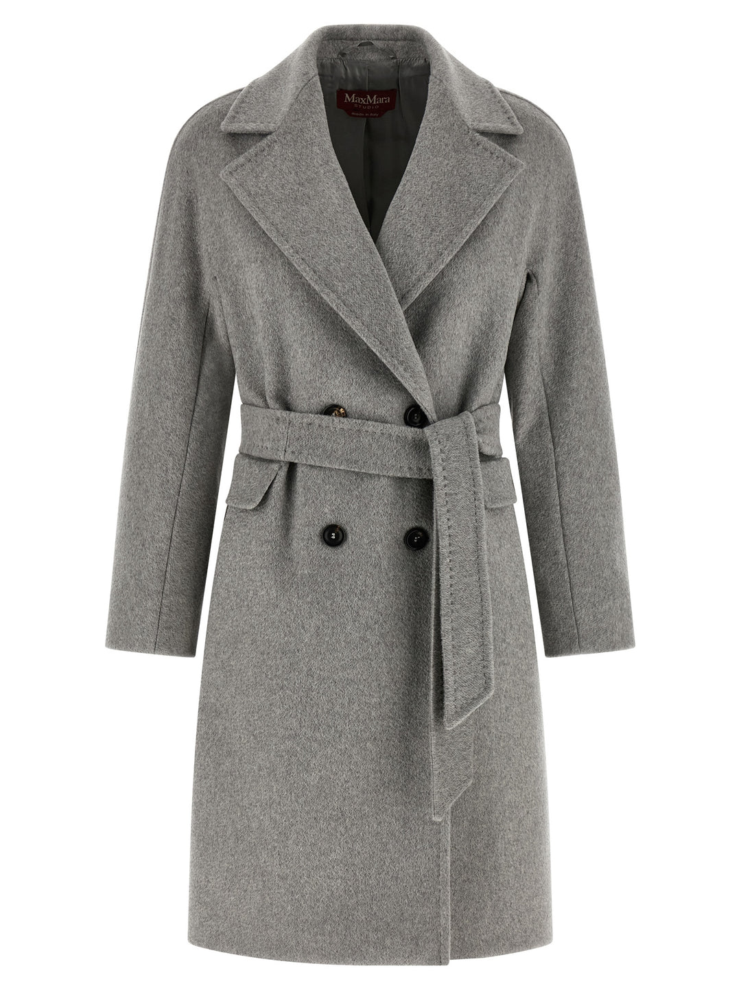 Max Mara Studio Panteon Coats and Trench Coats - Gray | 74d822a450563792d33a54c297c0de6696380d2e