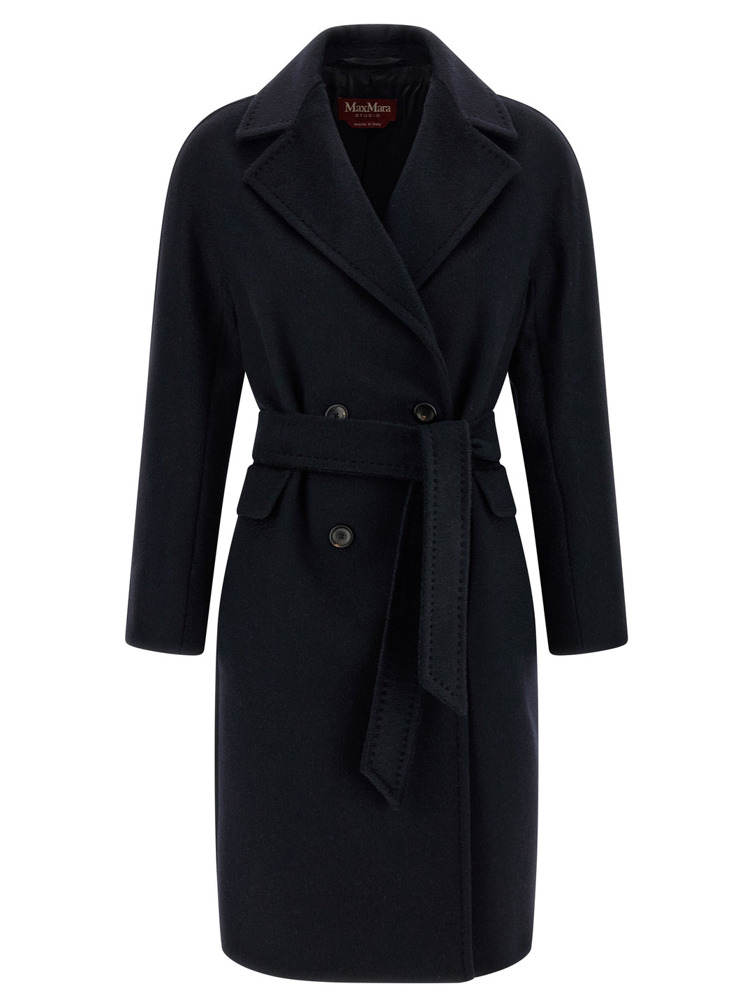 Max Mara Studio Panteon Coats and Trench Coats - Blue | 290c0aa8c83a2ff1807f74265438482ff82e7df7