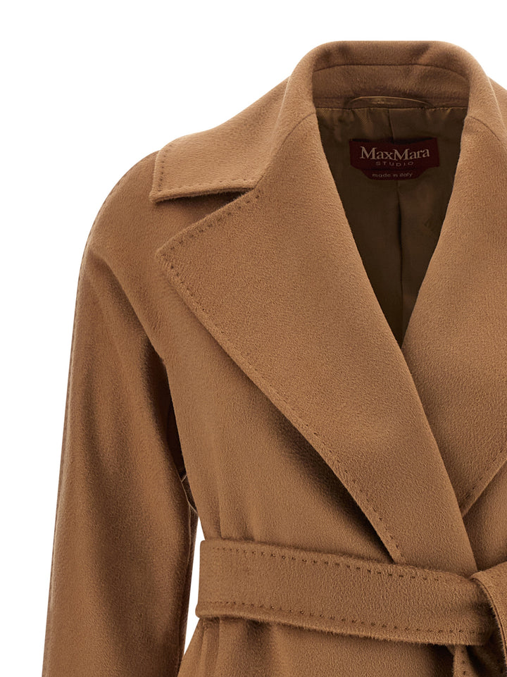 Max Mara Studio Dravenna Coats and Trench Coats - Brown | 57100ce14d25dd77b92f70dc0eaf8bef4f4dc551