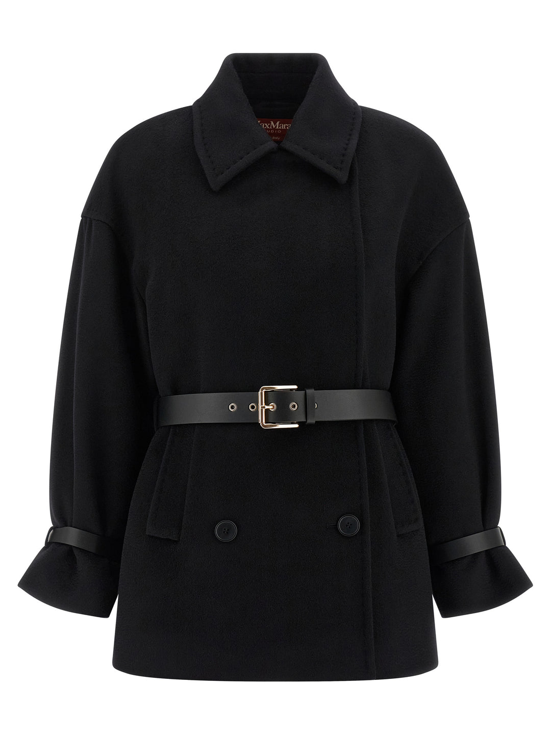 Max Mara Studio Pausa Coats and Trench Coats - Black | 0045a872ab03454d43d2413b8e765c44b69c3905
