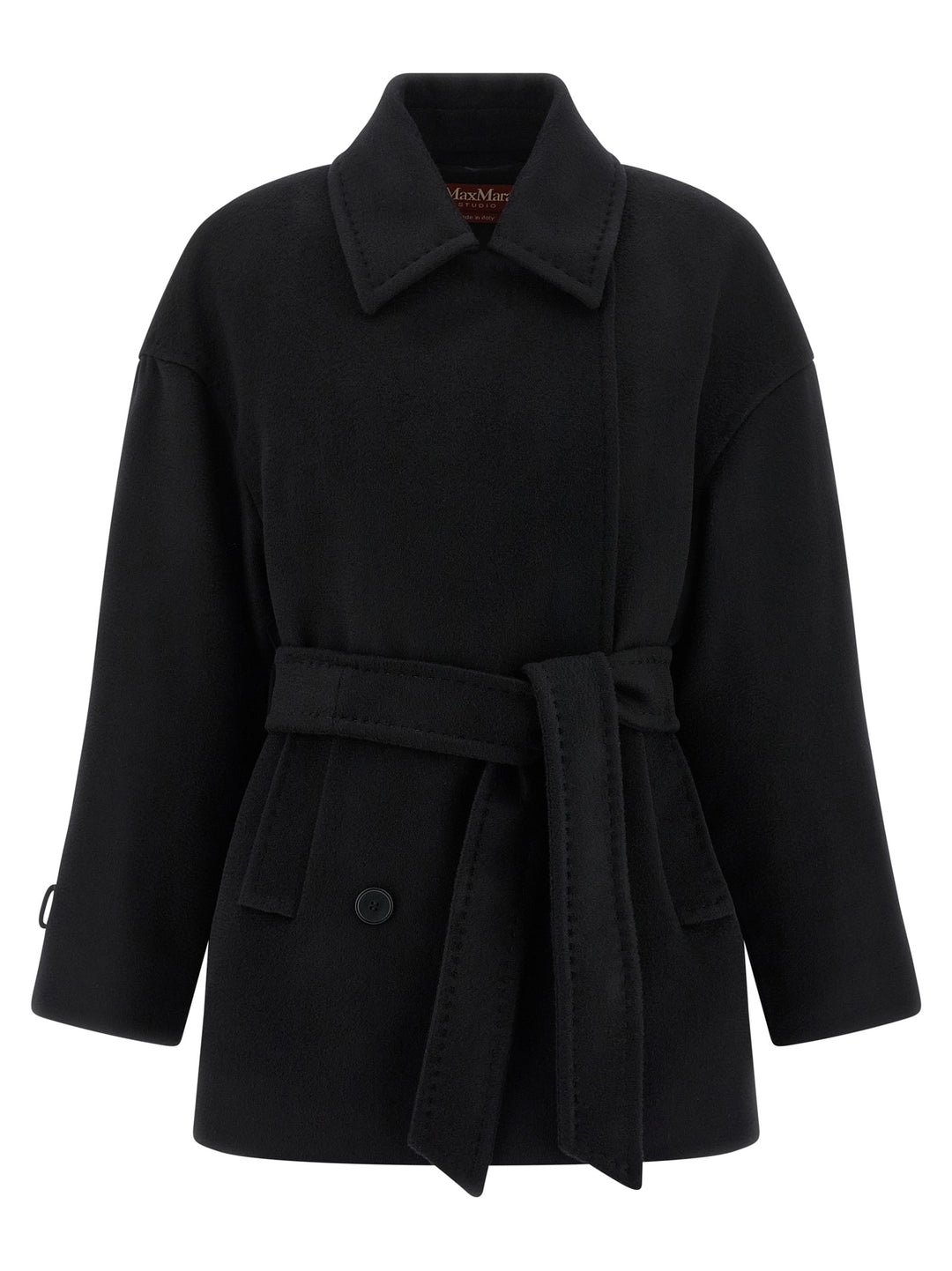 Max Mara Studio Pausa Coats and Trench Coats - Black | 409cd44cd2936f5fe664b11100b64e0eebaa60c6
