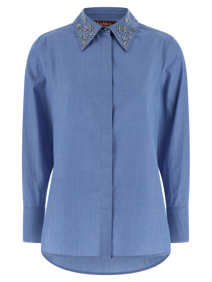 Max Mara Studio Staffa Shirt and Blouse - Light Blue | acf02cad07e17585c7b87ed7c94230b9d3813bfa