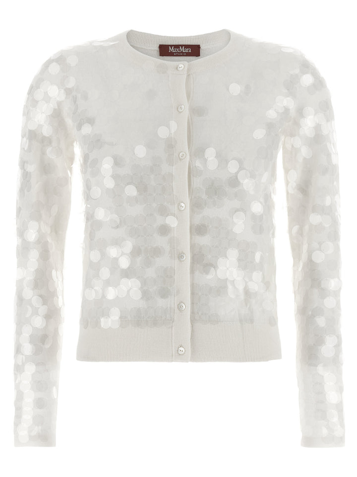Max Mara Studio Necton Sweaters and Cardigans - White | 5579e6c6c11afe2cba22407d2f243c4a20fe77f6