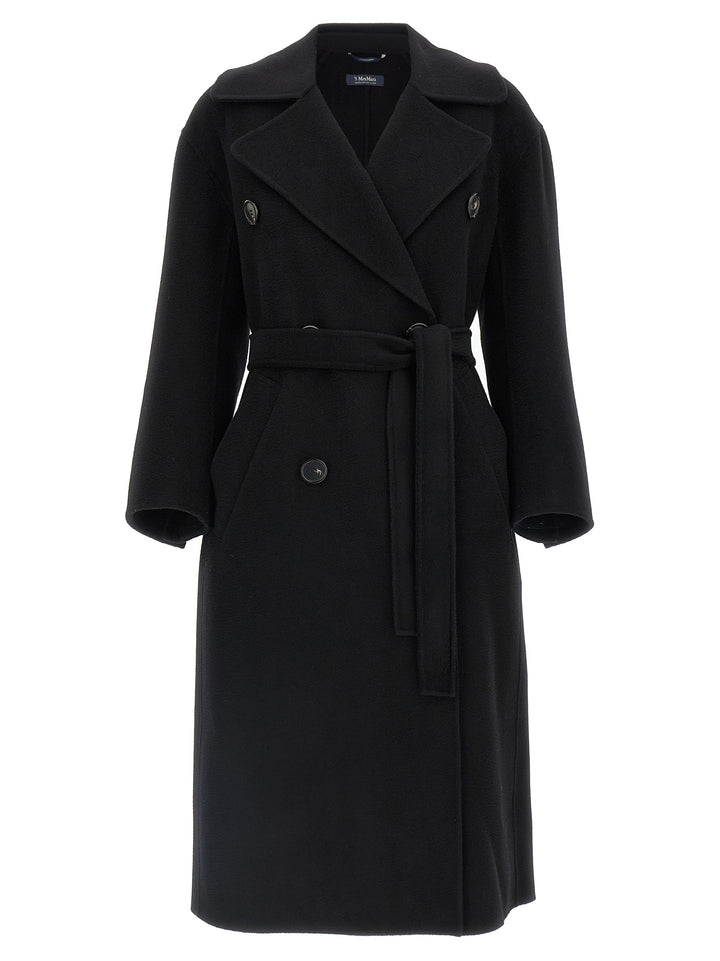 S Max Mara Dalila Coats and Trench Coats - Black | 56f3b8966775228735949fb3c8618a2623057363