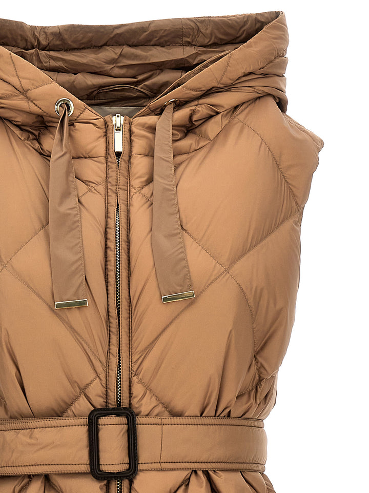 Max Mara The Cube Tregil Gilet - Brown | 0d3561ac1be092f560b4c56d98a79a1202b16dc5