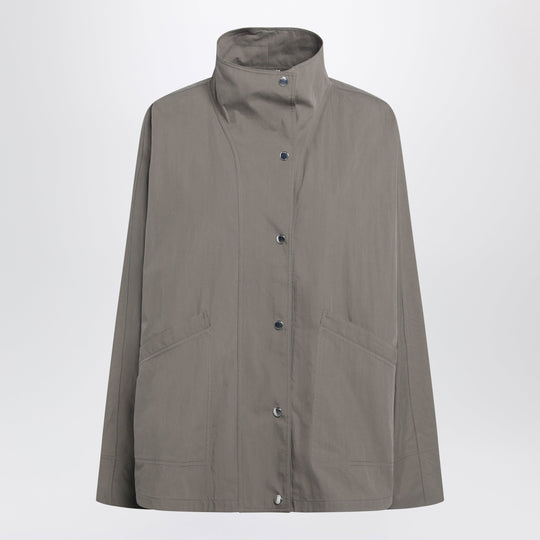 Windbreaker In Clove Grey Cotton Blend