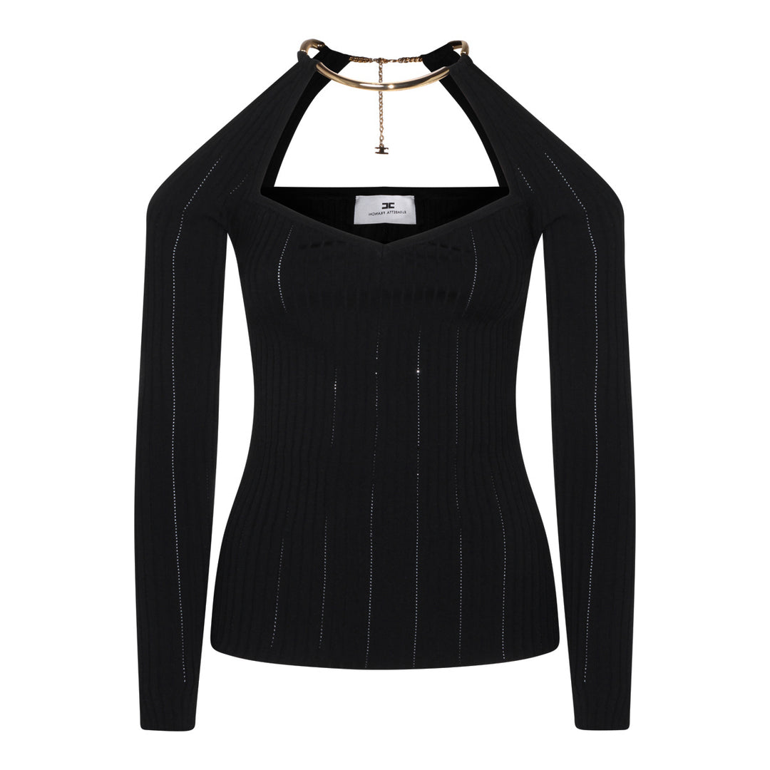 Elisabetta Franchi Sweaters - NERO | 7999f91e002277ceeb0c33915bbee52fdbe0767e