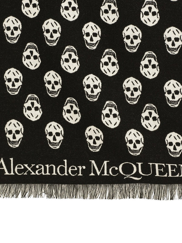 Alexander Mcqueen Scarfs - Blacks and greys | d823ca92791969b29a40611e7f4b438678fee9cb