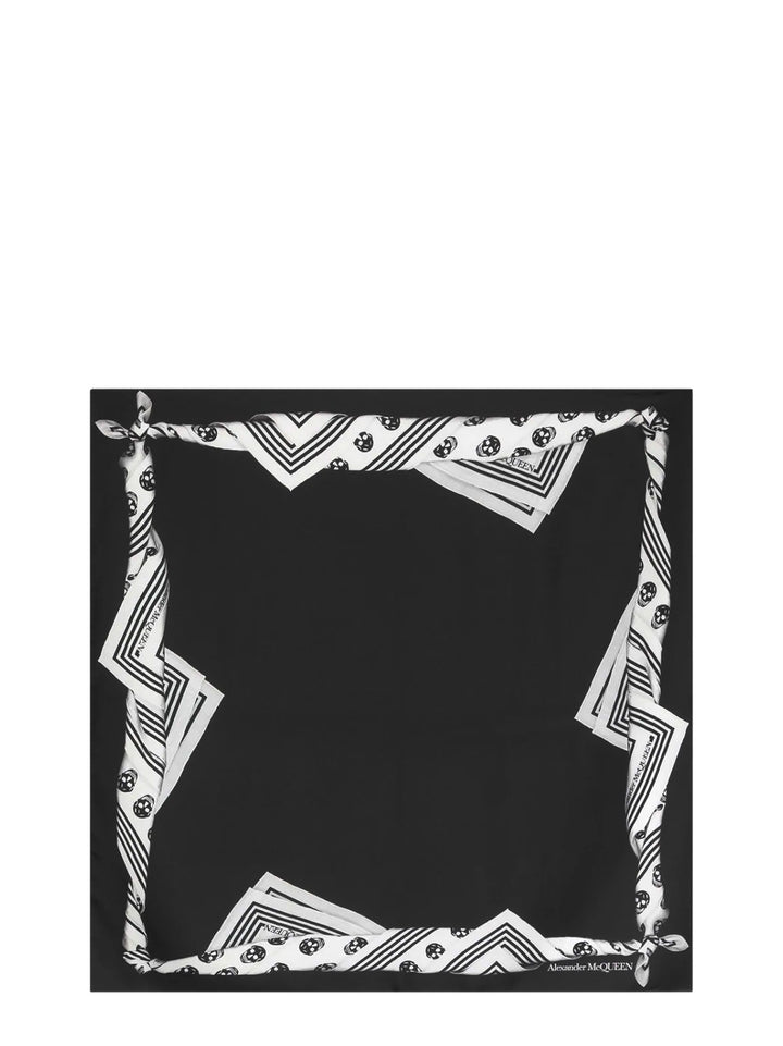 Alexander Mcqueen Scarfs - Blacks and greys | 2a10e0f1617fb6c0878c890f8f9944055f0f4384