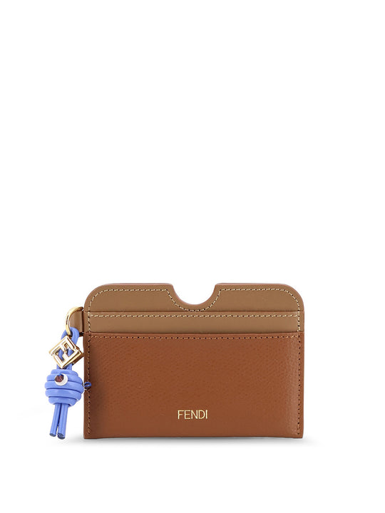 Ff Diamonds Leather Card Holder