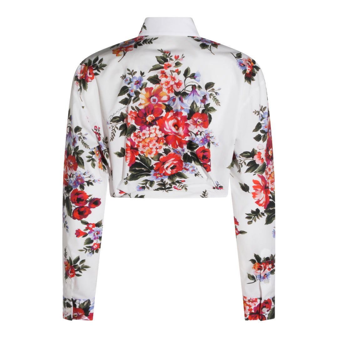 Dolce & Gabbana Shirts - FIORI F.DO BIANCO | 02a7d5aa8eb66c092faf7fa9277b8f5afecad4ff