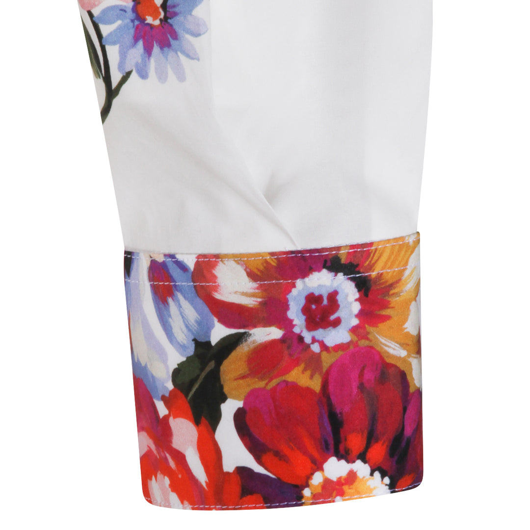Dolce & Gabbana Shirts - FIORI F.DO BIANCO | 59ae39de38780437c214a9a01a606568484b2833