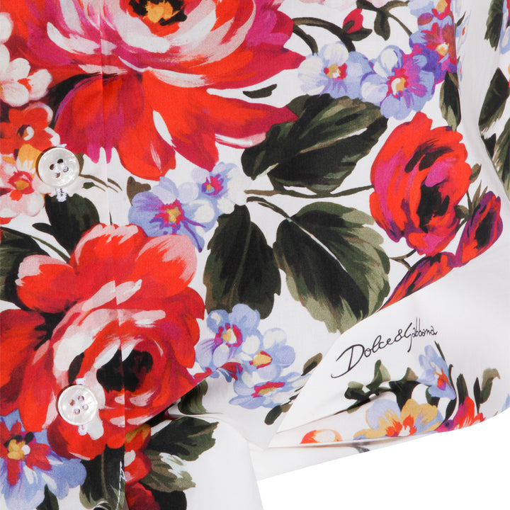 Dolce & Gabbana Shirts - FIORI F.DO BIANCO | 7541e7df12c61befdb752bf47404841b1989ca28