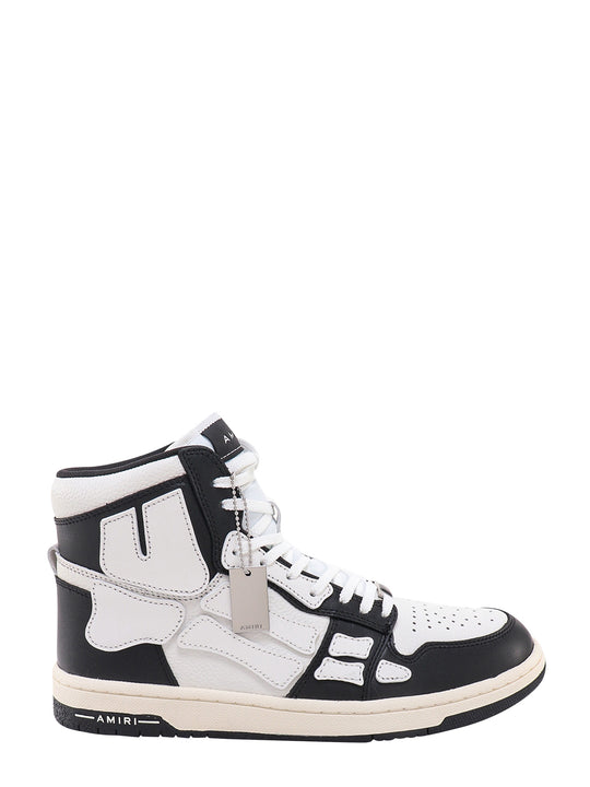 Leather Sneakers With Iconic Bones