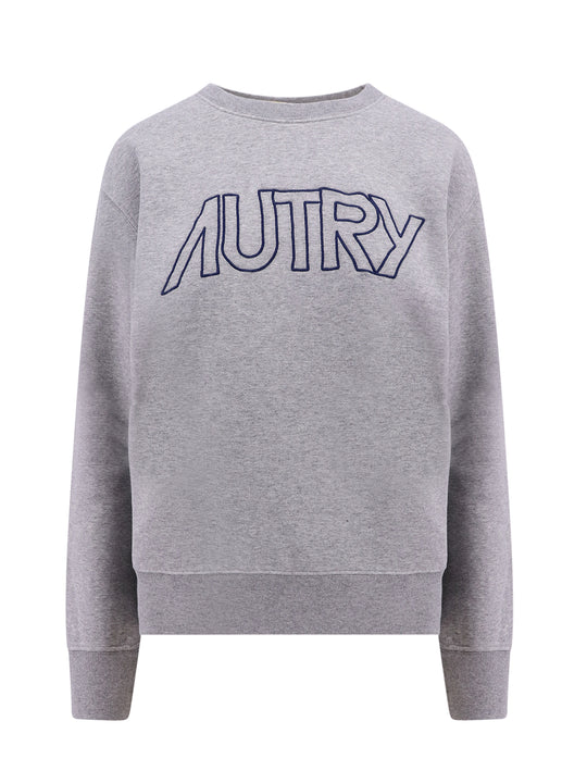 Cotton Sweatshirt With Embroidered Logo