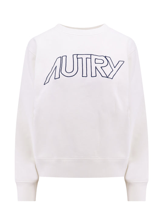 Cotton Sweatshirt With Embroidered Logo