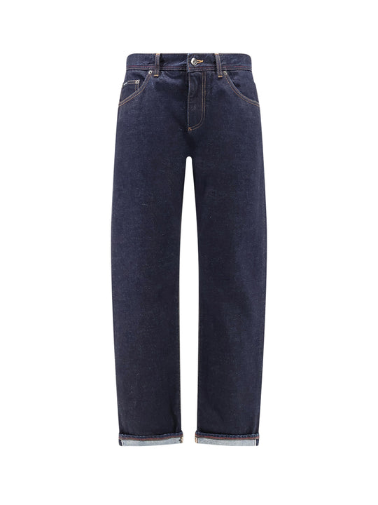 Classic Jeans With Logo Embroidery