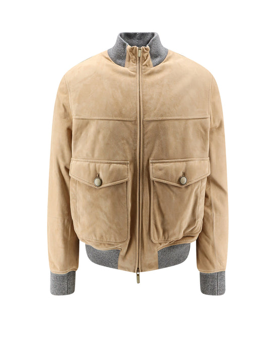 Padded Suede Jacket