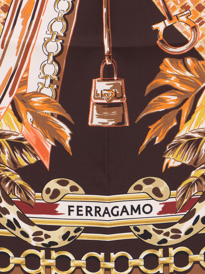 Ferragamo Scarfs - Dark | 9cfa68b02991e049e0f9ddbed5330275c977f024