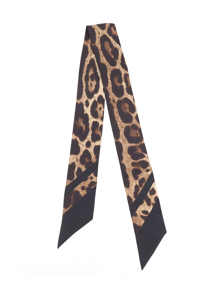 Dolce & Gabbana Scarfs - LEOMARRONENERO | 656332ffdab08fae3fcf8f0c59c123e956a9d023