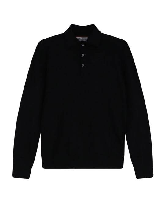 Cashmere And Silk Polo Shirt