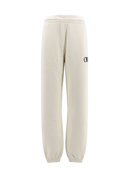 Cotton Trouser With Flocked Monogram