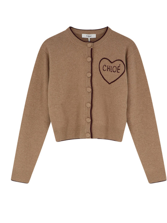 Wool And Cashmere Wool Cardigan