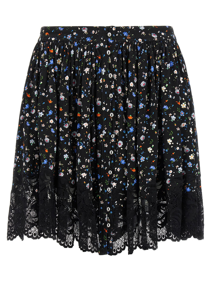 Paco Rabanne Floral Lace Skirt Skirts - Black | 48e3afa1aa691aafad03d390b9d3b17c5175d283