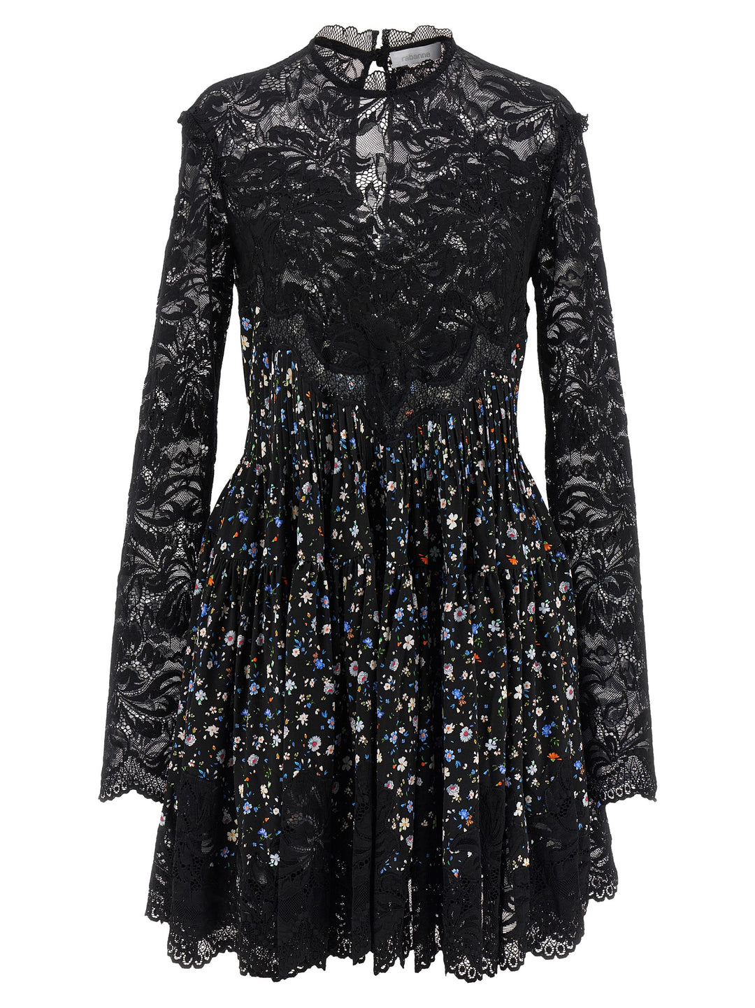 Paco Rabanne Floral Lace Dress Dresses - Black | 3b2d39aa5c527b9723b092b90aed5c5ddd0f43dc