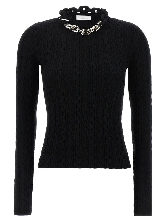 Necklace Sweater Sweaters And Cardigans Black