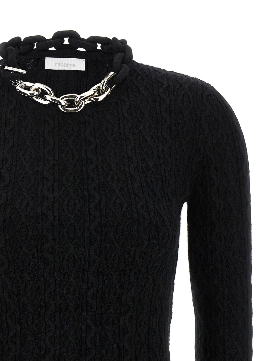 Paco Rabanne Necklace Sweater Sweaters and Cardigans - Black | 609c618befeab558a086b0fac5a281f5675b7adb