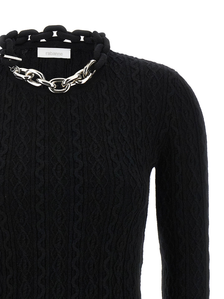 Paco Rabanne Necklace Sweater Sweaters and Cardigans - Black | 609c618befeab558a086b0fac5a281f5675b7adb