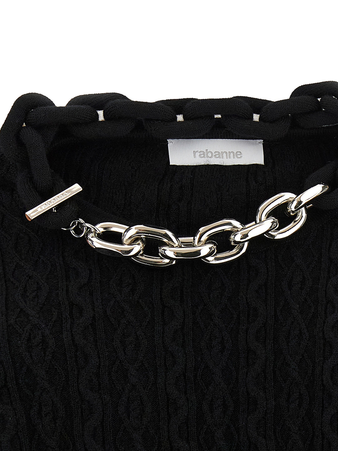 Paco Rabanne Necklace Sweater Sweaters and Cardigans - Black | 9c561d56da6c662c474b377023507a4c82f31771
