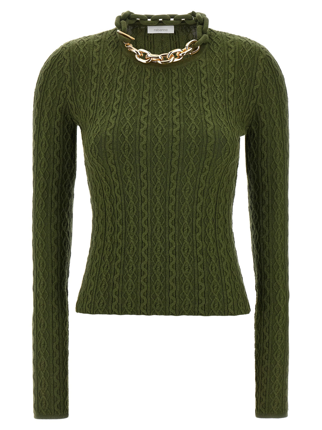 Paco Rabanne Necklace Sweater Sweaters and Cardigans - Green | 1688ff58a04da3199bdd68a0d2feef031eee6303