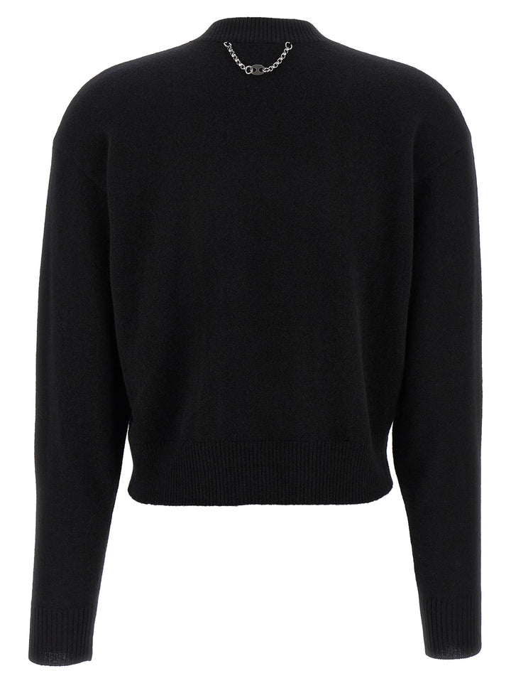 Paco Rabanne Trompe L'oeil Cardigan Sweater Sweaters and Cardigans - Black | f978d9ba70c34140d91d803cfd8946107dd0befe