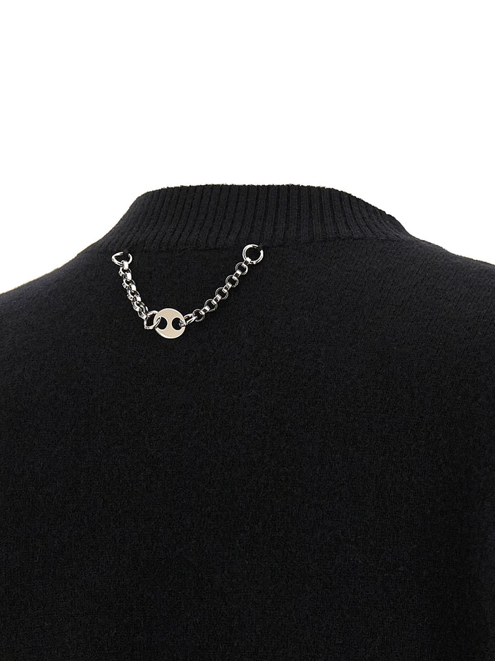 Paco Rabanne Trompe L'oeil Cardigan Sweater Sweaters and Cardigans - Black | 8cdcd30451ec976f1f437ef1c71926a1f508fe1b