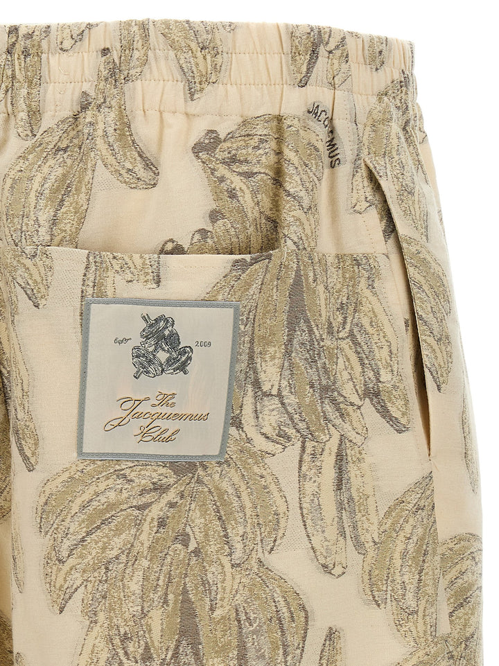 Jacquemus Le Short Aloe Bermuda and Short - Beige | 448d6111b61da15ca1db88934aedf313b681850c