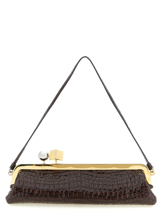 La Pochette Salon Clutch Brown