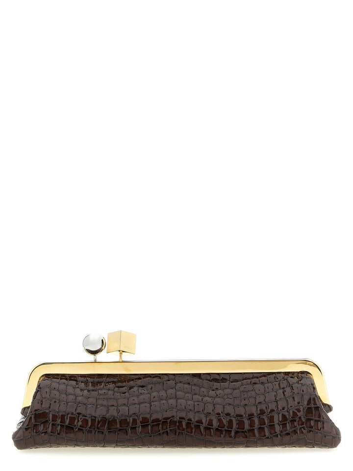 Jacquemus La Pochette Salon Clutch - Brown | b97a7476b6f1168285ddb0897c63a70129d66cb6