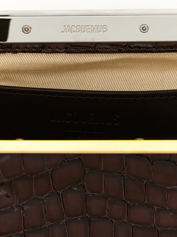 Jacquemus La Pochette Salon Clutch - Brown | eb418026265d843c74c4569e90c9105981e95c91