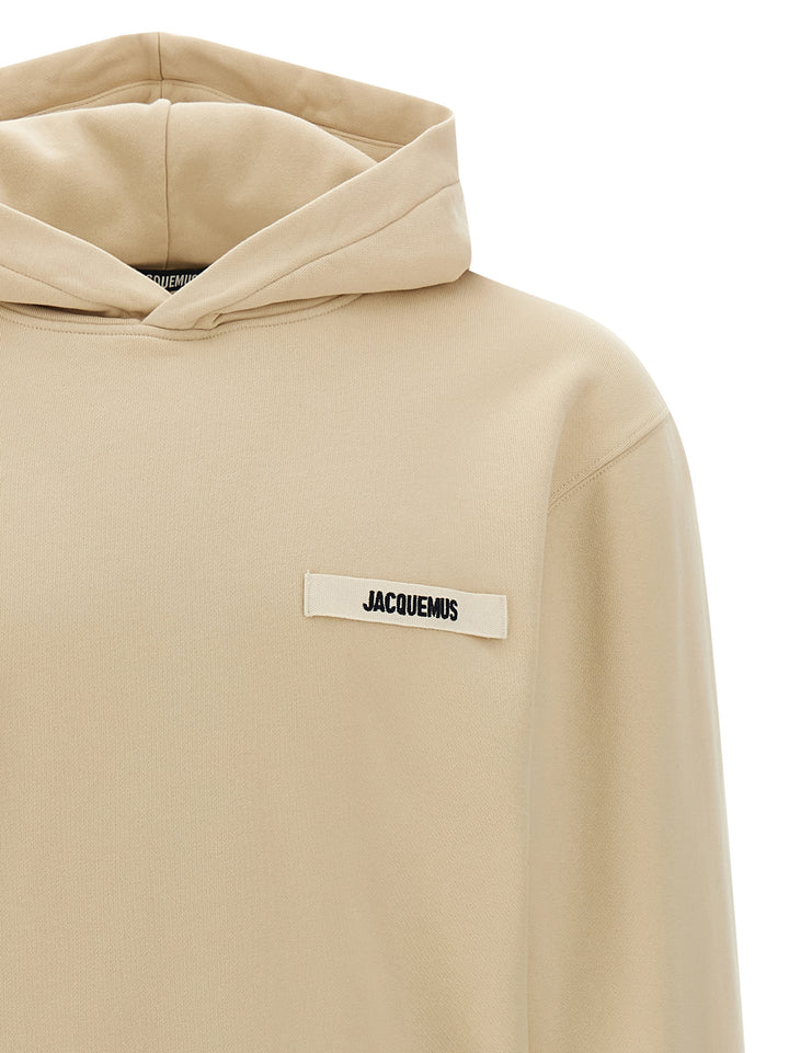 Jacquemus Le Hoodie Gros Grains Sweatshirt - Beige | f49609e1fc596a72686d00f088d6c02ee47d98ff