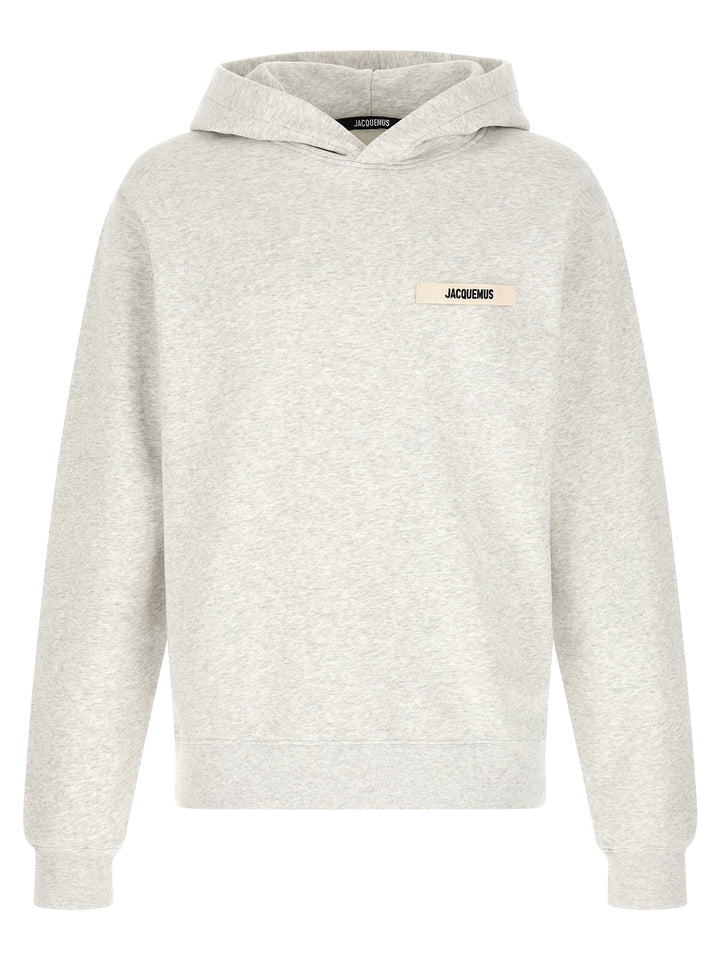 Jacquemus Le Hoodie Gros-Grain Sweatshirt - Gray | a41e6809d2cecc017b7e439f44ffff723a66499e