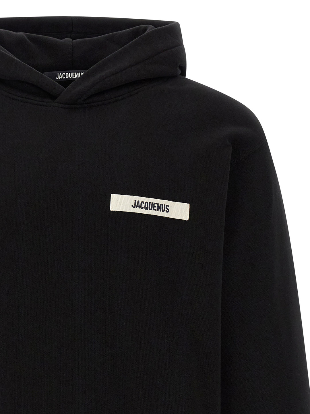 Jacquemus Le Hoodie Gros-Grain Sweatshirt - Black | 449086f9d5e5c1412429c12c20d36fbee6d7fc19