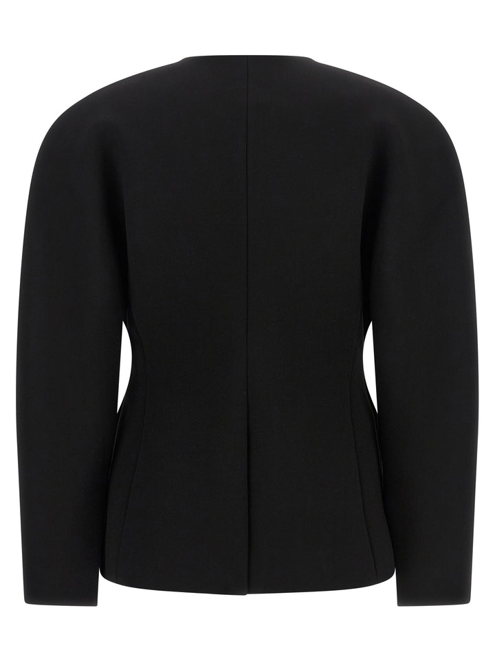 Jacquemus La Veste Ovalo BlazerS - Black | 5f439f215ff1b6aecdbc69503b85bd13f0abca77