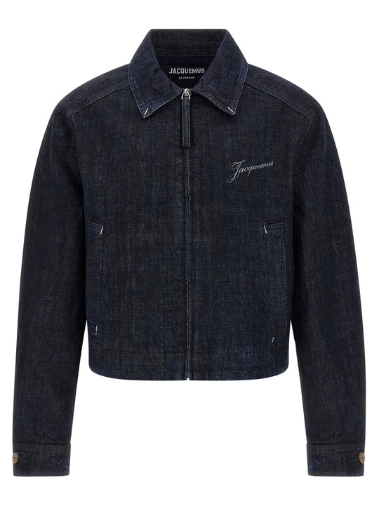 La Veste De-NîMes Canevas Puffer Jackets Blue