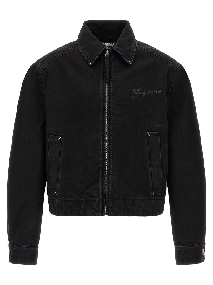 Jacquemus La Veste De-Nîmes Canevas Puffer Jackets - Black | 72dac58555c5204ae15a83da455ea589ff44c578