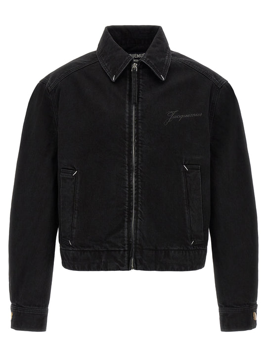 La Veste De-NîMes Canevas Puffer Jackets Black